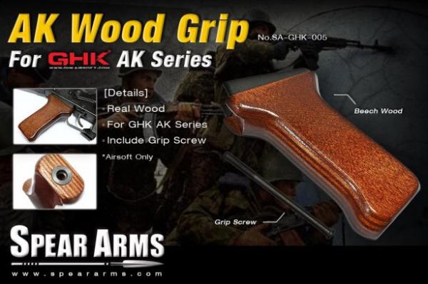 T Spear Arms ( Taiwan ) GHK AK wood grip